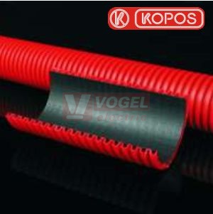 Chránička 160 KF 09160 BA KOPOFLEX 160, 450N, 136/160mm, červená, dvouplášťová ohebná korugovaná chránička, HDPE, IP40, (balení 50m)