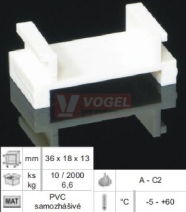 DR18_HB distanční rozpěrka ke krabici KP 67/2, KP 67/3 zvětšení o 10 mm, š/v/tloušťka 35x18x13,5mm, PVC