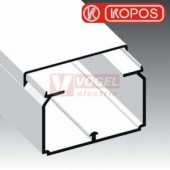 Lišta v 40xš 60 LH 60x40_HD (2m karton) hranatá, bílá RAL9003, ochranná folie