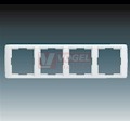 3901E-A00140 01 Rámeček čtyřnásobný, vodorovný; bílá/ledová bílá - Element