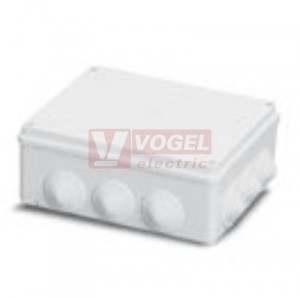Krabice 153x110x 66mm, IP55 (00822) termoplast, gum.vývodky