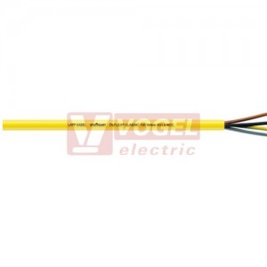 Ölflex Classic 100 450/750V YELLOW  3G  1,5 kabel flexibilní, žlutý plášť PVC, barevné žíly se ze/žl (0010400)