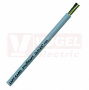 Ölflex 191  5G   4,0 vícenormový kabel, šedý plášť z PVC, odolný vůči oleji, černé čísl.žíly se ze/žl, certifikace UL/CSA 600V (0011162)