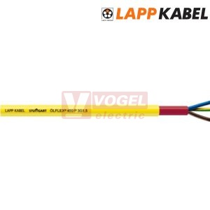 Ölflex 450 P 300/500V 3G  1,0 kabel pro ruční nářadí, žlutý vnější plášť z PUR, barevné žíly se zl/žl (0012102)
