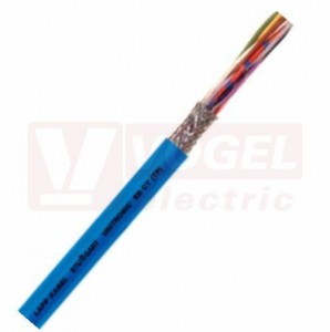 Unitronic-EB CY (tp)  2x2x0,75 kabel datový stíněný s barevným značením žil podle DIN 47100, modrý plášť z PVC, RAL5015 (0012620)