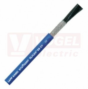 Ölflex EB CY  2x  0,75 kabel stíněný pro použití v jiskrově bezpečných obvodech, modrý plášť PVC, černé čísl. žíly bez ze/žl (0012640)
