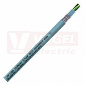 Ölflex 150 CY 12G   1,0 vícenormový kabel, stíněný, šedý plášť PVC, odolný vůči oleji, černé čísl.žíly se ze/žl, certifikace UL/CSA 600V (0015712)