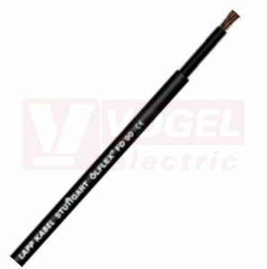 Ölflex FD 90 600/1000V 1x 120 jednožilový kabel, vysoce flexibilní, černý vnější plášť z PVC, vnitřní ČE, certifikovaný pro Severní Ameriku (0026623)