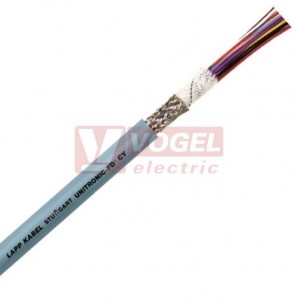 Unitronic FD CY  2x0,34mm2 kabel stíněný datový, vysoce flexibilní, šedý vnější plášť z PVC RAL7001, pro použití do energ.řetězů (0027440)