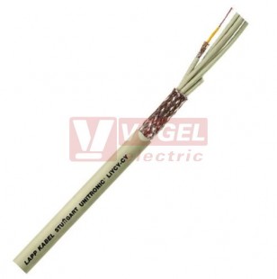 Unitronic LiYCY CY 4x0,25mm2 kabel datový stíněný s barevným značením žil podle DIN 47100, plášť PVC šedý RAL7032, jednotlivé žíly stíněné + izolace PVC (32304)