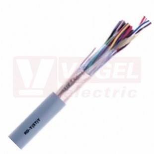 RD-Y(ST)Y 4x2x0,5mm2 kabel datový stíněný pro řízení procesů, statické stínění z hliníkem kašírované plastové fólie, šedý vnější plášť z PVC (0032471)