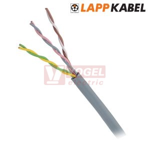 Unitronic LiYY (tp)  3x2x0,14mm2 kabel datový párový s barevným značením žil podle DIN 47100, plášť PVC šedý RAL7032 (35102)