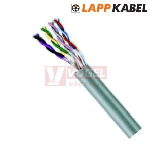 Unitronic LiYY (tp)  4x2x0,14mm2 kabel datový párový s barevným značením žil podle DIN 47100, plášť PVC šedý RAL7032 (35103)