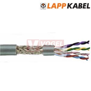 Unitronic LiYCY (TP)  4x2x0,14 kabel datový párový stíněný s barevným značením žil podle DIN 47100, plášť PVC, šedý RAL7032 (0035132)