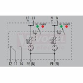 VPU AC I 2 R 275/25 LCF MB přepěťová ochrana typ 1+2 (2xL1-2xN/2xPE(N)), I imp 25kA (10/350µs), Uc 275V, s dálk.signalizací (2774950000)