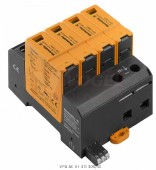 VPU AC II F 4 R 300/40 přepěťová ochrana typ 1+3 (L1-L2-L3-N/2xPE), I imp 20kA/40kA (8/20µs), Uc 300V, s dálk.signalizací (2807420000)