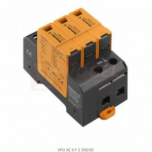 VPU AC II F 3 300/40 přepěťová ochrana typ 1+3 (L1-L2-L3/PE(N)), I imp 20kA/40kA (8/20µs), Uc 300V, bez dálk.signalizace (2827600000)