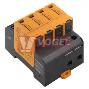 VPU AC II F 4 300/40 přepěťová ochrana typ 1+3 (L1-L2-L3-N/2xPE), I imp 20kA/40kA (8/20µs), Uc 300V, bez dálk.signalizace (2827610000)