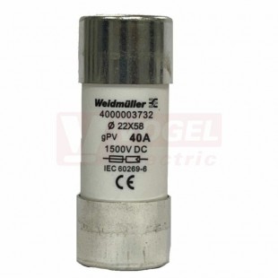 Pojistka 10x85   40A FUSE WSFL 22X58 40A 1K5V GPV (4000003732)