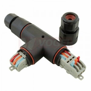 Spojka kabelová 3x 2,5 mm2, IP68, 250V, 16A, typ T, bezšroubová (4739672)