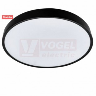 Svítidlo LED přisazené  32W (SAMER Black 32W NW) kruh, černé, stropní, nástěnné, 2560lm, 4000K neutrální bílá, vyzař.úhel 110°, živ.25000h., IP20, pr.481mm, tl.63mm  (GXLS365)
