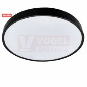 Svítidlo LED přisazené 32W (SAMER Black 32W NW) kruh, černé, stropní, nástěnné, 2560lm, 4000K neutrální bílá, vyzař.úhel 110°, živ.25000h., IP20, pr.481mm, tl.63mm  (GXLS365)