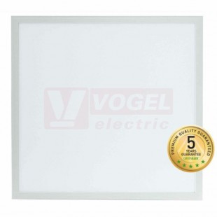 Svítidlo LED panel  28W (VIRGO 5 28W White NW [1/2] BEZ ZDROJE vestavný, barva bílá, 3600lm, 4000K, neutrální bílá, vyzař.úhel 120°, živ.50000h., rozměr 595x595mm, tl.10mm, IP20 (GXGP340)