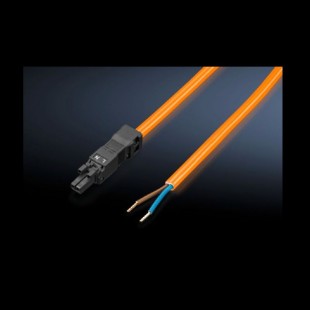 SZ2500.420 (KS) kabel přívodní pro systémové LED svítidlo, konektor 2-žilový, 100-240VAC, délka 3m, oranžový, norma ENEC (prodej na kusy)