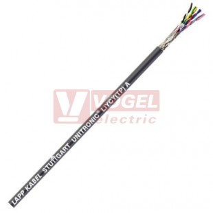 Unitronic LiYCY (TP) UL/CSA 4x2x0,34mm2, 4x2xAWG22 kabel datový párový stíněný, aprobace UL/CSA, plášť PVC tm.šedý (66240)