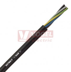 H07RN-F 12G   2,5  450/750V kabel pryžový pro drsné provozní podmínky, černé čísl.žíly se zl/žl (ost.Č) (1600154)