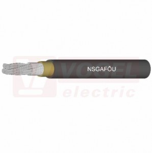 NSGAFÖ-U 1x  1,5  1,8/3kV kabel pryžový flexibilní, jednožilový, pro drsné provozní podmínky, z jemných CU drátů (1600300)