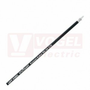 Kabel koaxiální RG  58 C/U, plášť PVC černý, impedance 50 Ohm  (2170000)