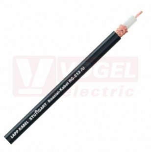 Kabel koaxiální RG 213/U, plášť PVC černý, impedance 50 Ohm (2170005)