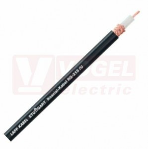 Kabel koaxiální RG 213/U, plášť PVC černý, impedance 50 Ohm (2170005)