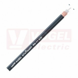 Kabel koaxiální RG  11 A/U, plášť PVC černý, impedance 75 Ohm (2170009)