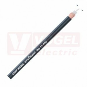 Kabel koaxiální RG  11 A/U, plášť PVC černý, impedance 75 Ohm (2170009)