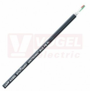 PROFIBUS Unitronic BUS PB Yv  1x2x0,64 kabel datový, stíněný, použití venku/do země, černý vnější plášť zesílený PVC, CU oplet a AL kašírovaná plast.folie, -40°C do +80°C (2170223)