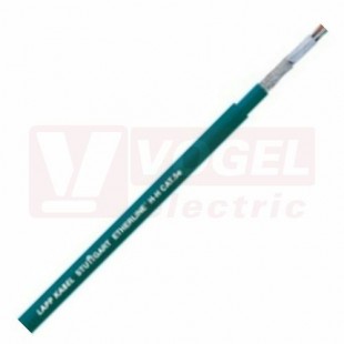 ETHERLINE-H CAT.5 4x2x24AWG kabel datový třídy D pro pevné uložení, modrý vnější plášť bez halogenů PUR nebo LSZH, celkové stínění z CU drátů a AL kompozitní folií (2170296)