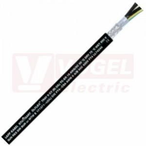 Ölflex Tray II 0,6/1kV CY  4GAWG2 ovládací kabel stíněný, černý vnější plášť z PVC, černé čísl.žíly se zl/žl, certifikovaný (2202040)