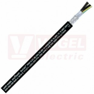 Ölflex Tray II 0,6/1kV CY 25G  2,5 ovládací kabel stíněný, černý vnější plášť z PVC, černé čísl.žíly se zl/žl, certifikovaný (2214250)