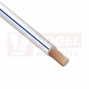 CYA   1    bílý s modrým pruhem X05V-K vodič jednožilový z PVC LAPPKABEL (cívka 250m) (4512443S)