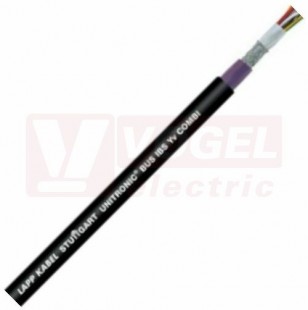 Unitronic Bus IBS Yv 3X2X0,22kabel instalační dálkový sběrnicový, datový, INTERBUS, bezhalogenový, stíněný, pro pevné uložení, fialový vnější plášť z PVC, barevné značení žil dle DIN 47100 (2170207)