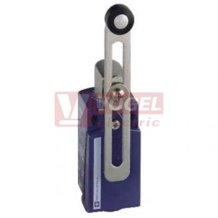 XCKD2545G11 Polohový spínač Universal Osiconcept, kovový, podélně nastav. páka s plastovou kladkou, 1Z+1V, bez mžik.funkce, s prodlevou, kabel.vstup 1xPG11, IP67