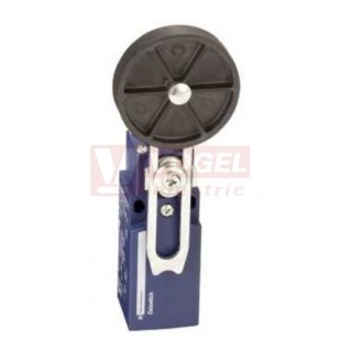 XCKN2149G11 Polohový spínač Optimum, plast. kompaktní, stavitelná páka s plast.kladkou pr.50mm, kontakty 1xNO+1xNC s mžikovou funkcí, kabel. vstup Pg11,