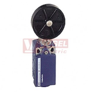 XCKP2139P16 Polohový spínač Universal Osiconcept, plastový, páka s plast.kladkou pr.50mm, 1Z+1V, s mžik.funkcí, kabel.vstup M16, IP66