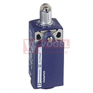 XCKP2502P16 Polohový spínač Universal Osiconcept, plastový, čep s ocelovou kladkou, 1Z+1V, závisle spínající, vypnutí před zapnutím, kabel.vstup M16, IP66