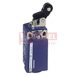 XCKP2527P16 Polohový spínač Universal Osiconcept, plastový, čep a páka s plast.kladkou, vertikální nájezd, 1Z+1V, závisle spínající, vypnutí před zapnutím, kabel.vstup M16, IP66