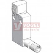 XCMD2101C12 Polohový spínač Universal Osiconcept, kovový, čep s ocelovou kladkou, 1Z+1V, s mžik.funkcí, konektor M12/5pin/vidlice, IP66