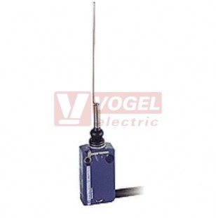 XCMD2106L1  Polohový spínač miniaturní Universal Osiconcept, kovový, kočičí vous, 1Z+1V, s mžik.funkcí, konektor s kabelem 1m, IP66
