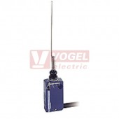XCMD2106L1  Polohový spínač miniaturní Universal Osiconcept, kovový, kočičí vous, 1Z+1V, s mžik.funkcí, konektor s kabelem 1m, IP66